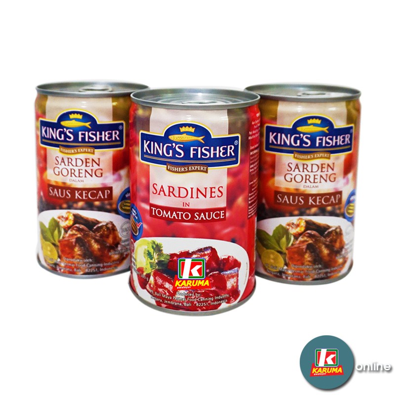 

King Fisher sarden Kaleng 425gr