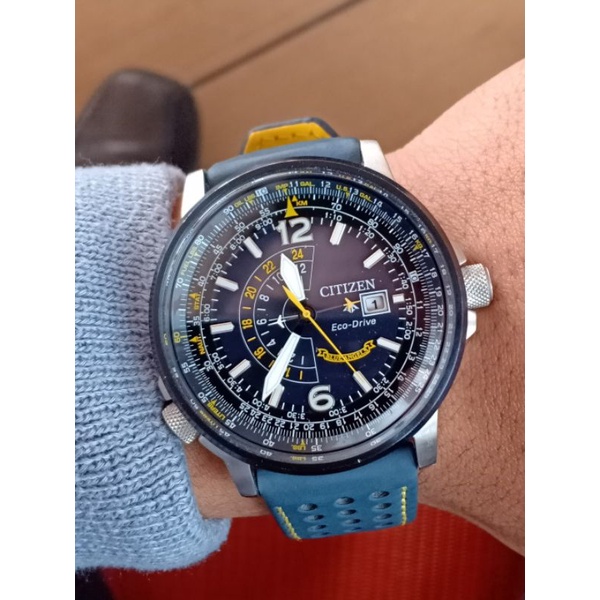 jam tangan citizen eco drive blue angels original