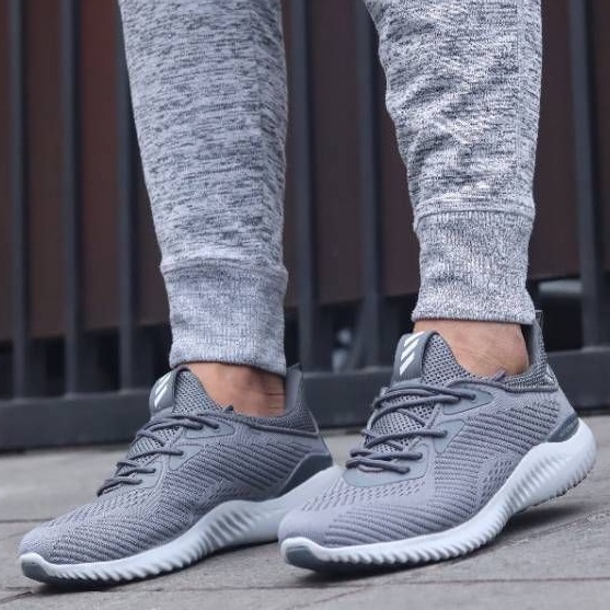 ADIDAS ALPHABOUNCE BLACK NAVY SEPATU ADIDAS  ALPHABOUNCE BEYOUND  SNEAKERS ADIDAS PRIA IMPORT