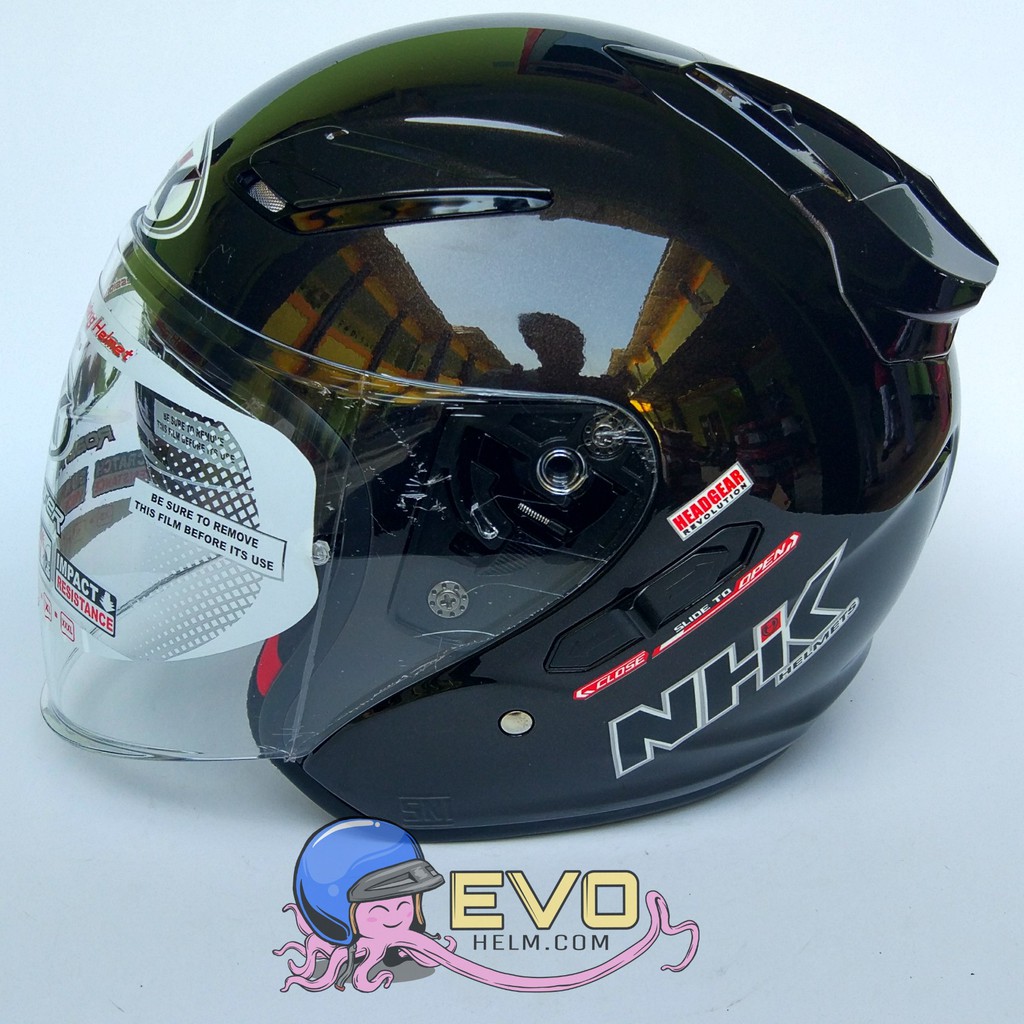 NHK R1 MAX KANJI LENGKAP - HELM HALF FACE NHK ORI