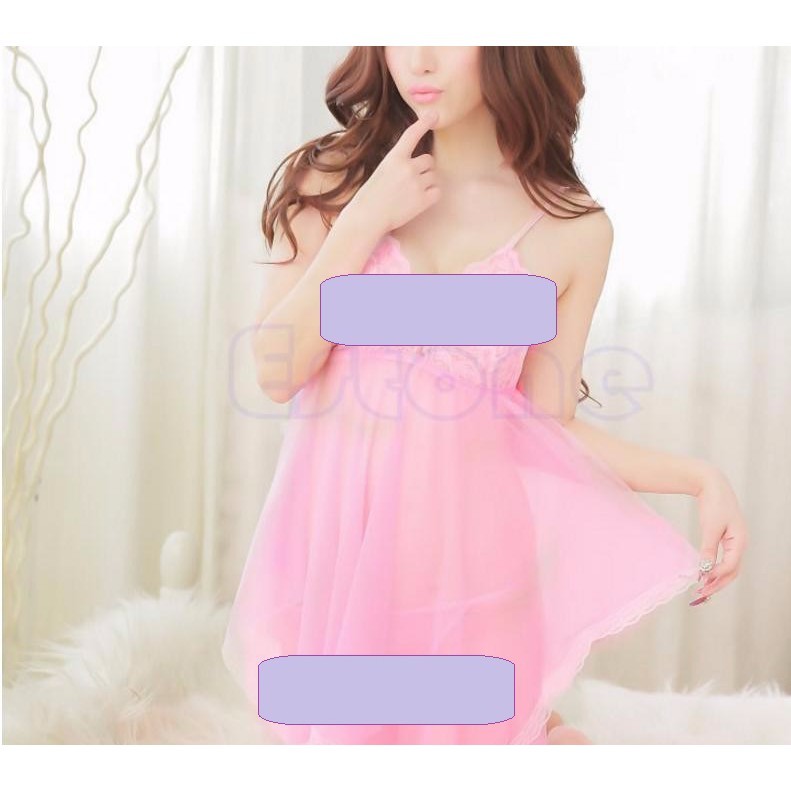 Kode 167 Sexy Lingerie Transparan Baju Tidur Pajama Import dengan ukuran