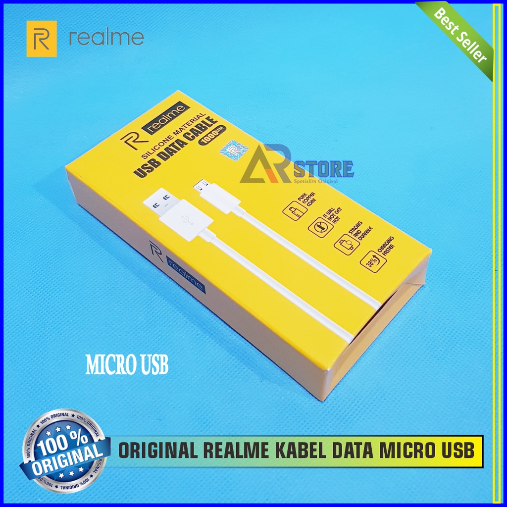 ORIGINAL KABEL DATA REALME C3 C11 C15 USB MICRO FAST CHARGING