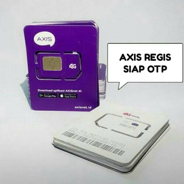 Axis Register Tanpa Cover Kartu Perdana SIAP PAKAI Terima SMS OTP Aktivasi Registrasi Aktif Hitz 0k