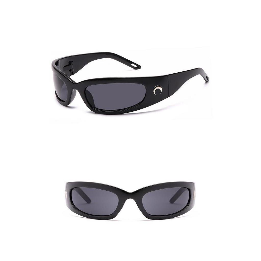 Moon Sunglasses Aksesoris Punk Hip Hop Bungee Pop