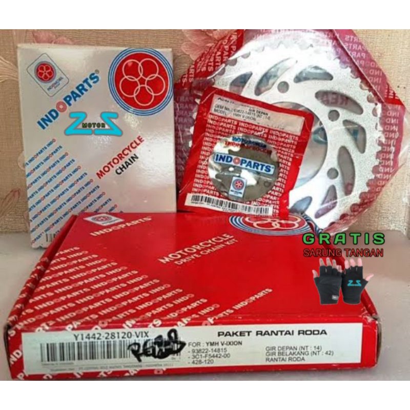 Gear set Gir paket Yamaha Vixion , Vixion new asli indoparts