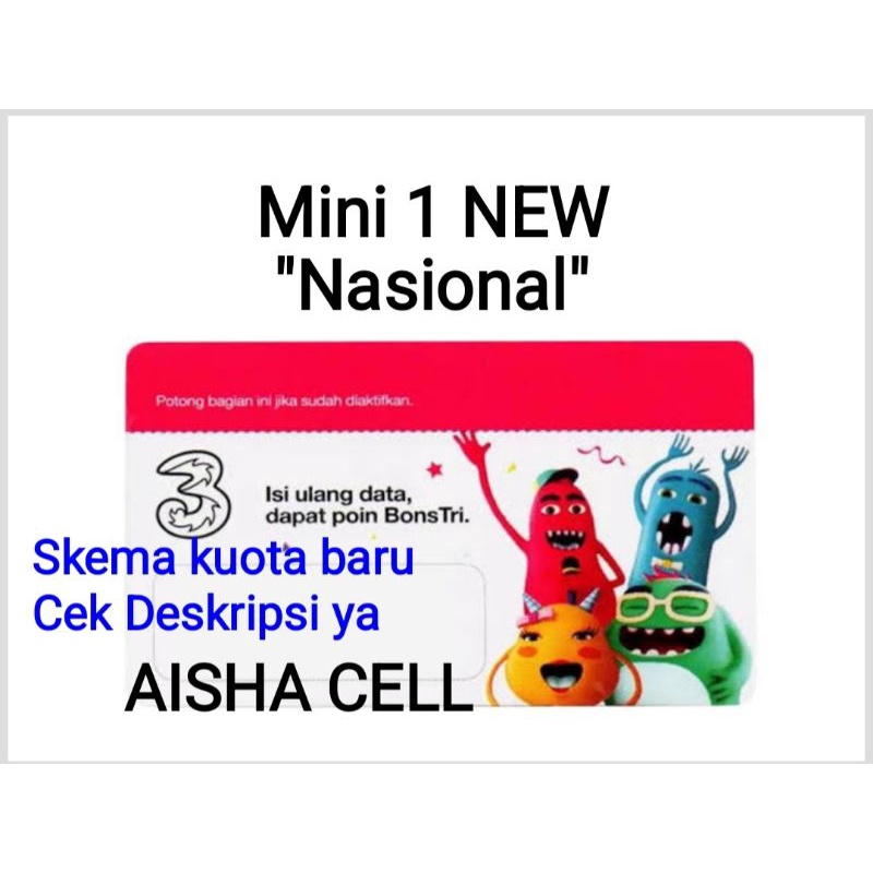 Voucher 3 Tri Three MINI 1 NEW Jawa Timur