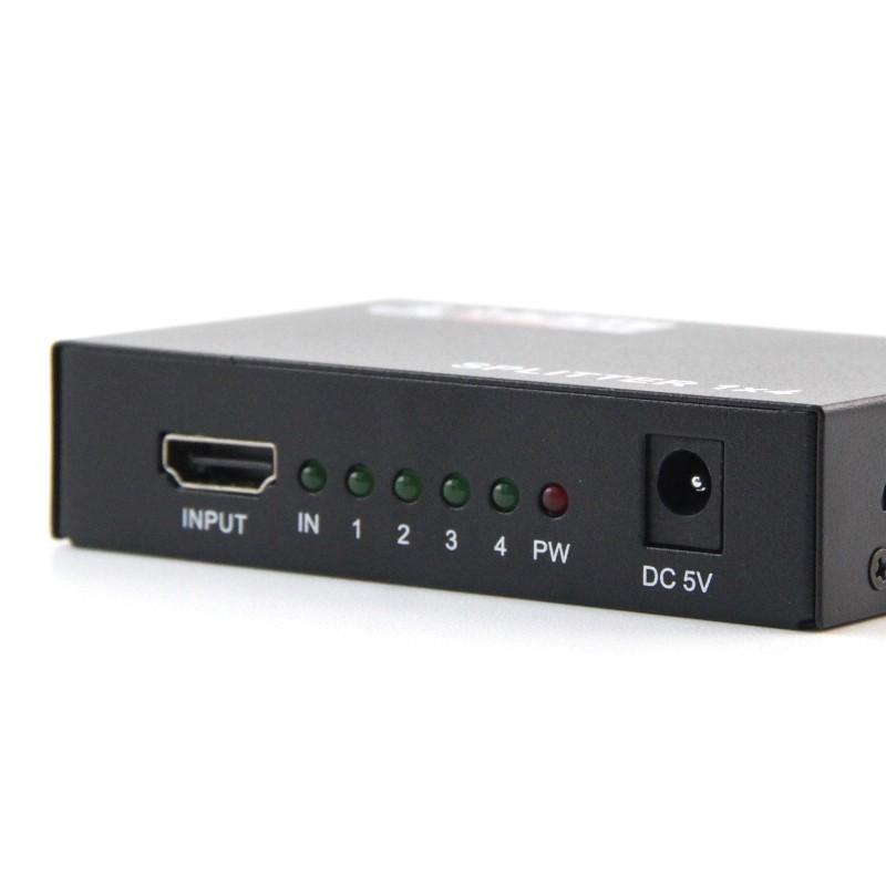 HDMI SPLITTER 1-4 | SUPPORT FULL HD 1080P | CONVERTER HADMI SPLITTER 1 INPUT 4 OUTPUT SUPPORT VIDEO 3D - TEKNO KITA