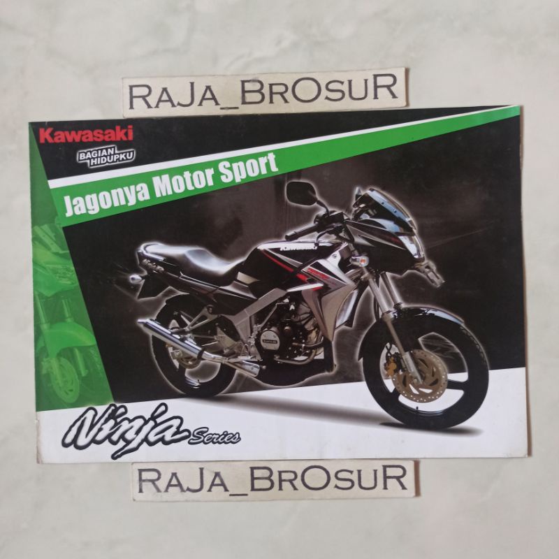 Poster brosur katalog leaflet jadul lawas Kawasaki Ninja 150R/Ninja L/Ninja M/Ninja N Series 2010 6s