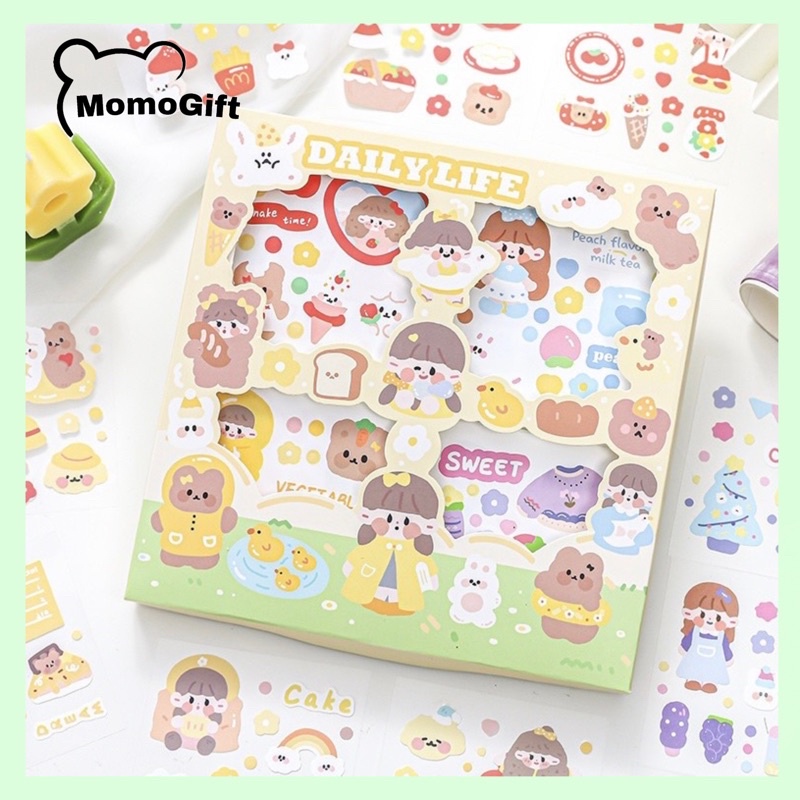 

New Stiker Aesthetic Unik Stiker Antiair Motif Daily Life