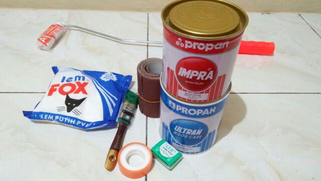 Dempul Kayu / Wood Filler Impra ( Warna Kamper - Jati)