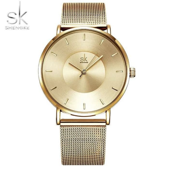 SK Shengke Jam Tangan Wanita Quartz Femme - K0059 - silver