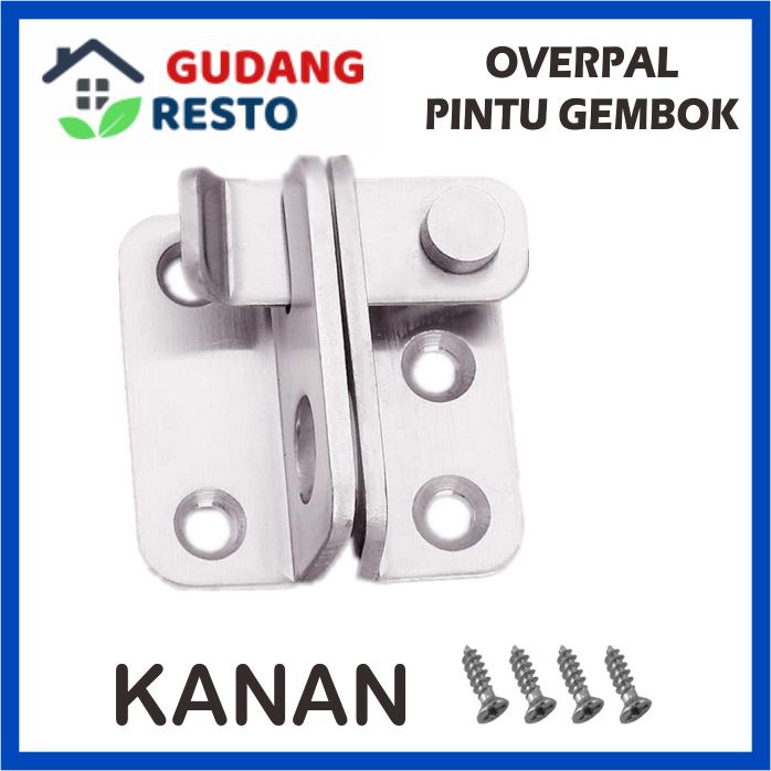 OVERPAL GEMBOK OVERVAL / GRENDEL / KUNCI PINTU GESER / SLIDING DOOR / SELOT / SLOT / KAIT / CANTOL PENGAMAN KAMAR MANDI / LEMARI / RUMAH / GARASI / KANDANG KUCING