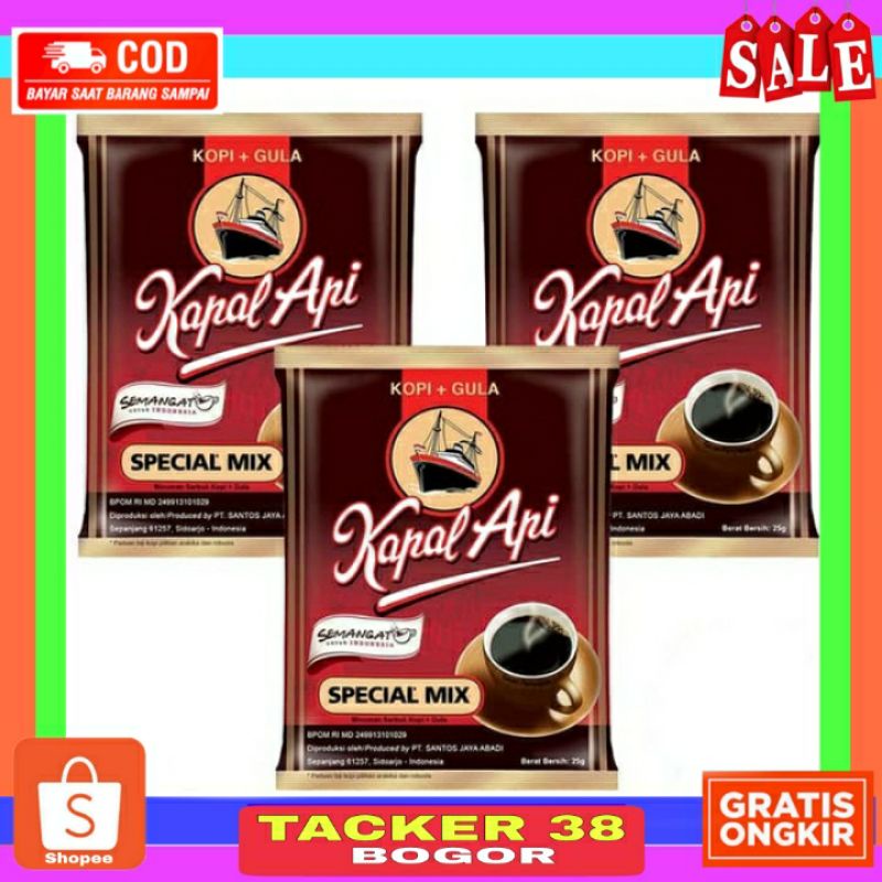 

KAPAL API SPECIAL MIX 24 GR / KOPI PLUS GULA HARGA PER 1 SACHET