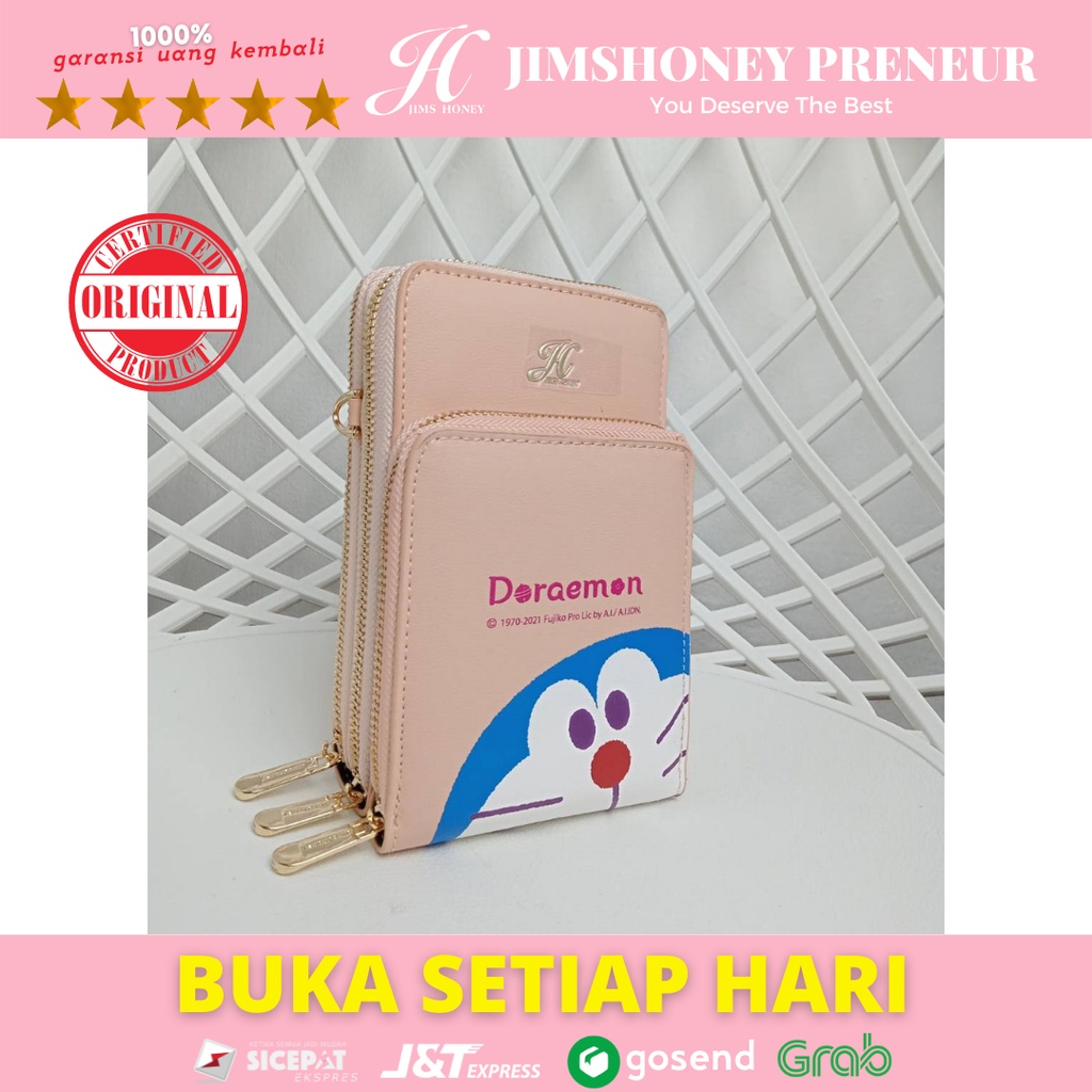 Doraemon Mini Bag Jimshoney Tas Selempang Wanita Sling Bag Hp Import Simple Original Jims Honey Fashion Trendy Jepang Korea