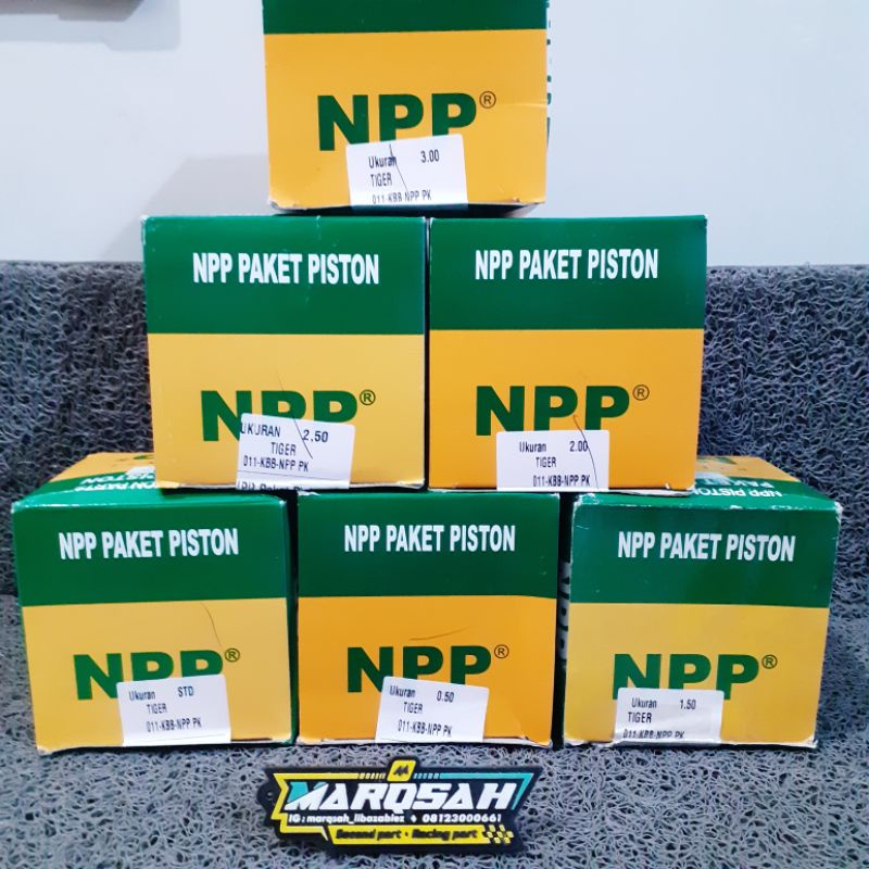 Piston Tiger NPP Piston Set Npp Tiger STD 25 50 75 100 150 175 200 250 300 PIN15