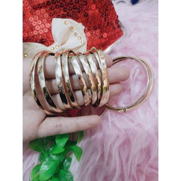 EMAS SWASA Gelang Elegan Simple Cantik Awet dan Luar dalam kuning