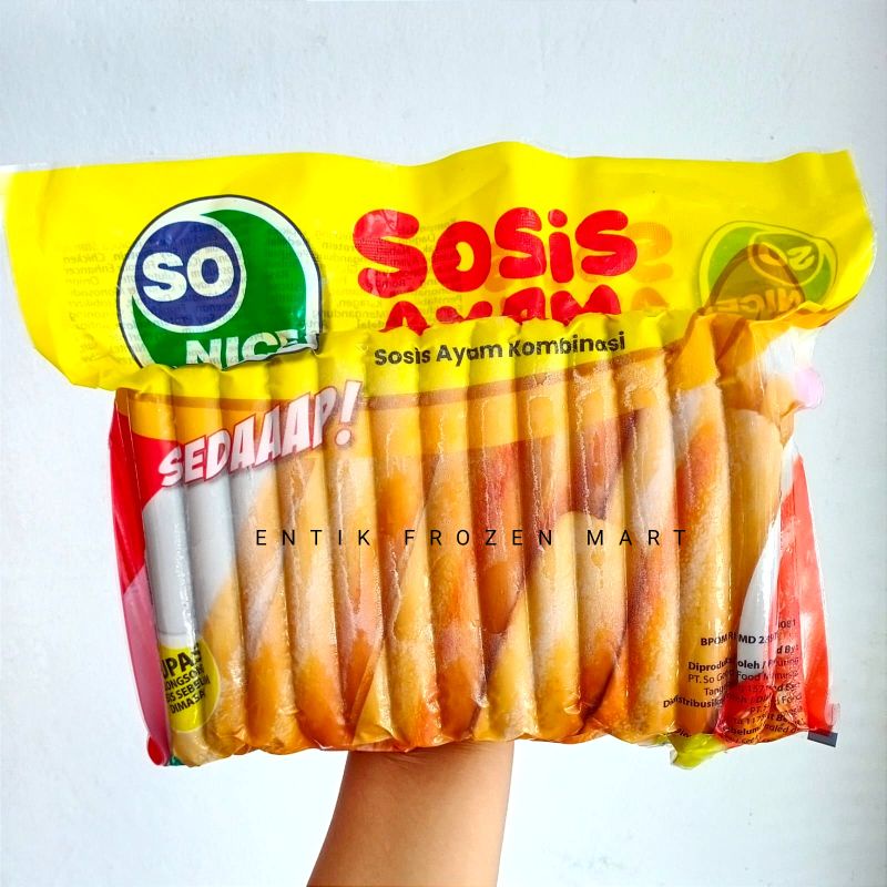 

So Nice Sosis Ayam Sonice 1kg (40 pcs)