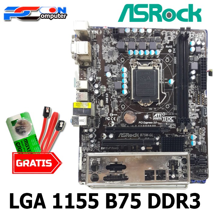 MAINBOARD MOBO MOTHERBOARD SOKET 1155 B75 ASROCK USB 3.0