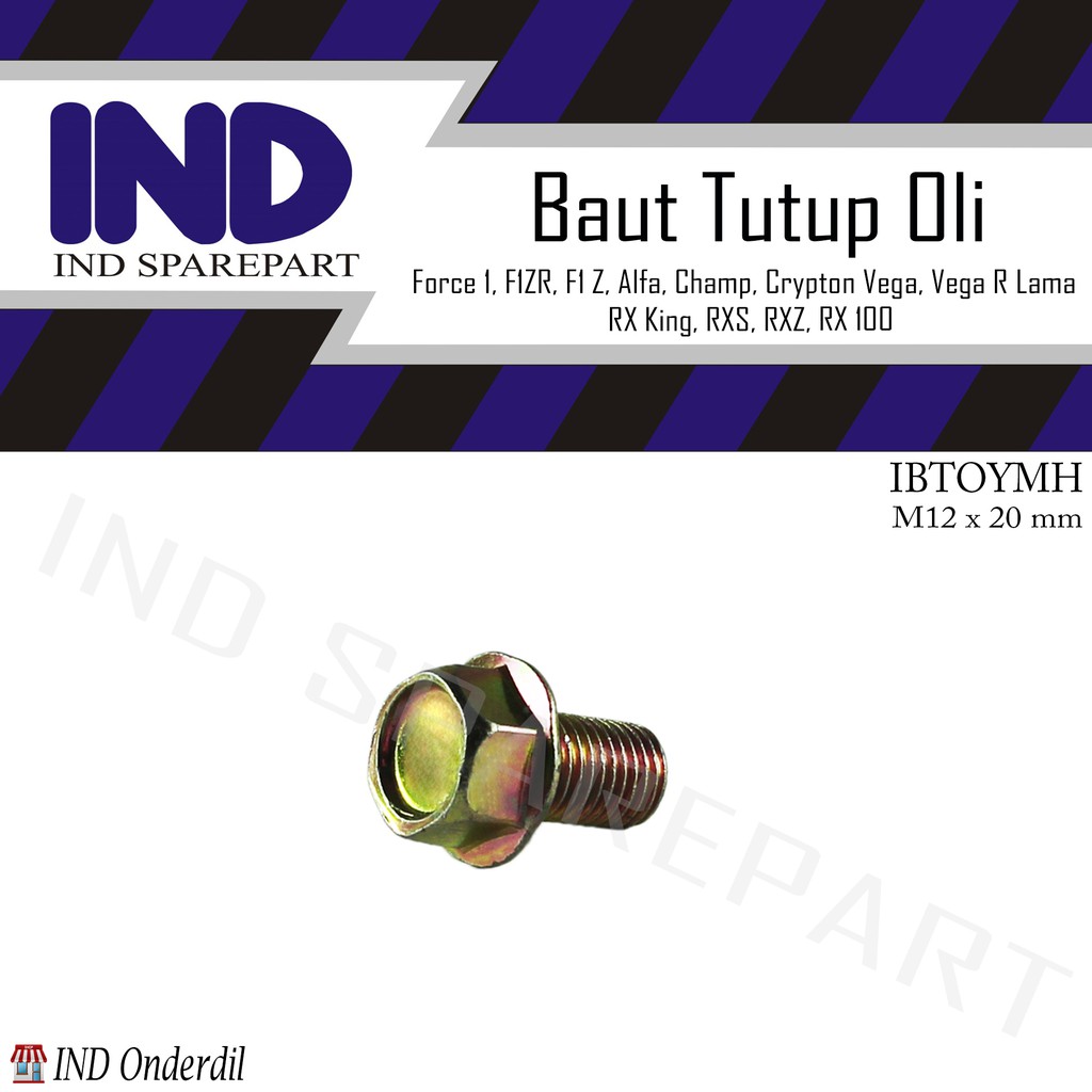 Baut-Baud Tutup Oli Mesin Bawah Force 1/F1Z-F1 Z/F1ZR-F1 ZR/RXS/RXZ