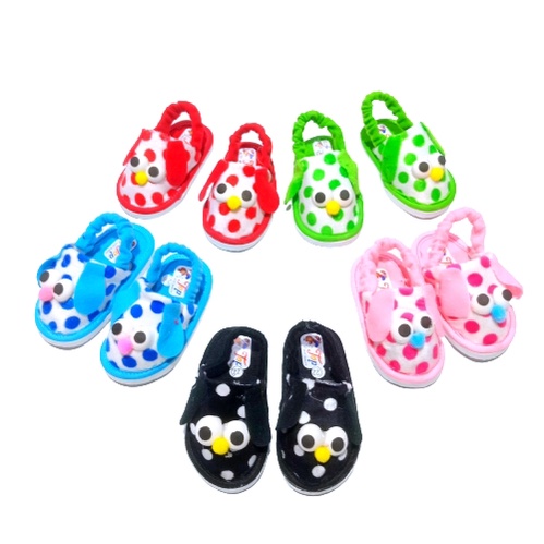 Sandal Bayi Bapau Polkadot Mata Terbaru Lucu