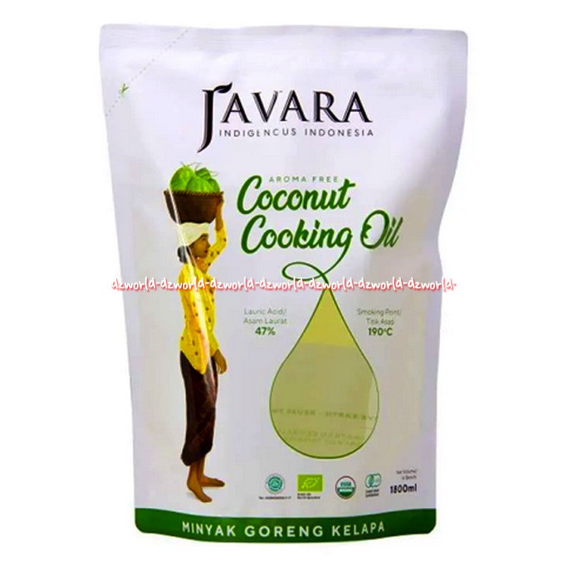 Javara Organic 1.8L Coconut Cooking Oil Minyak Goreng Kelapa Organik Jafara Refill 1.8 liter 1800ml Kemasan Pouch Plastik Java Ra