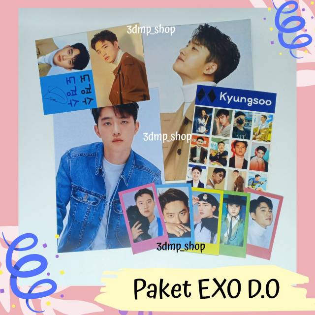 Paket Fankit Fangirl EXO Baekhyun Chanyeol Kai Suho D.O Kyungsoo Sehun Kpop