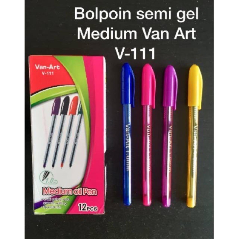 

[HARGA 12PCS] COD BOLPEN SEMI GEL VAN-ART V111