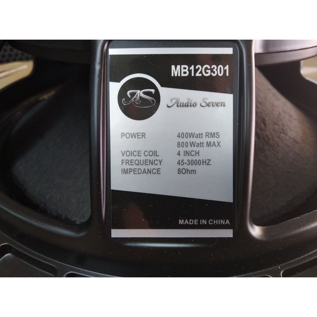 speaker audio seven 12 inch