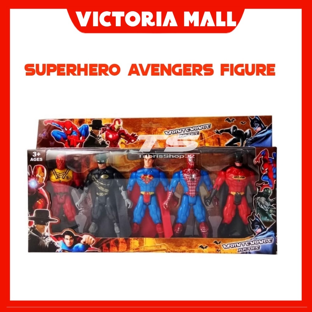 Mainan Permainan Kado Ulang Tahun Anak Robot Robotan Superhero Avengers Superman Batman Spiderman Pl
