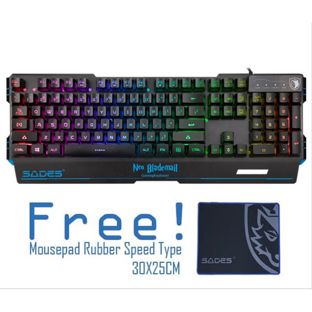 Order Langsung FS Sades Neo Blademail Gaming Keyboard Murah