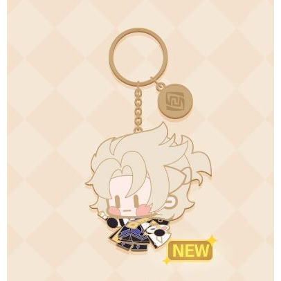 Albedo Metal Key Chain (7cm) - Genshin Impact
