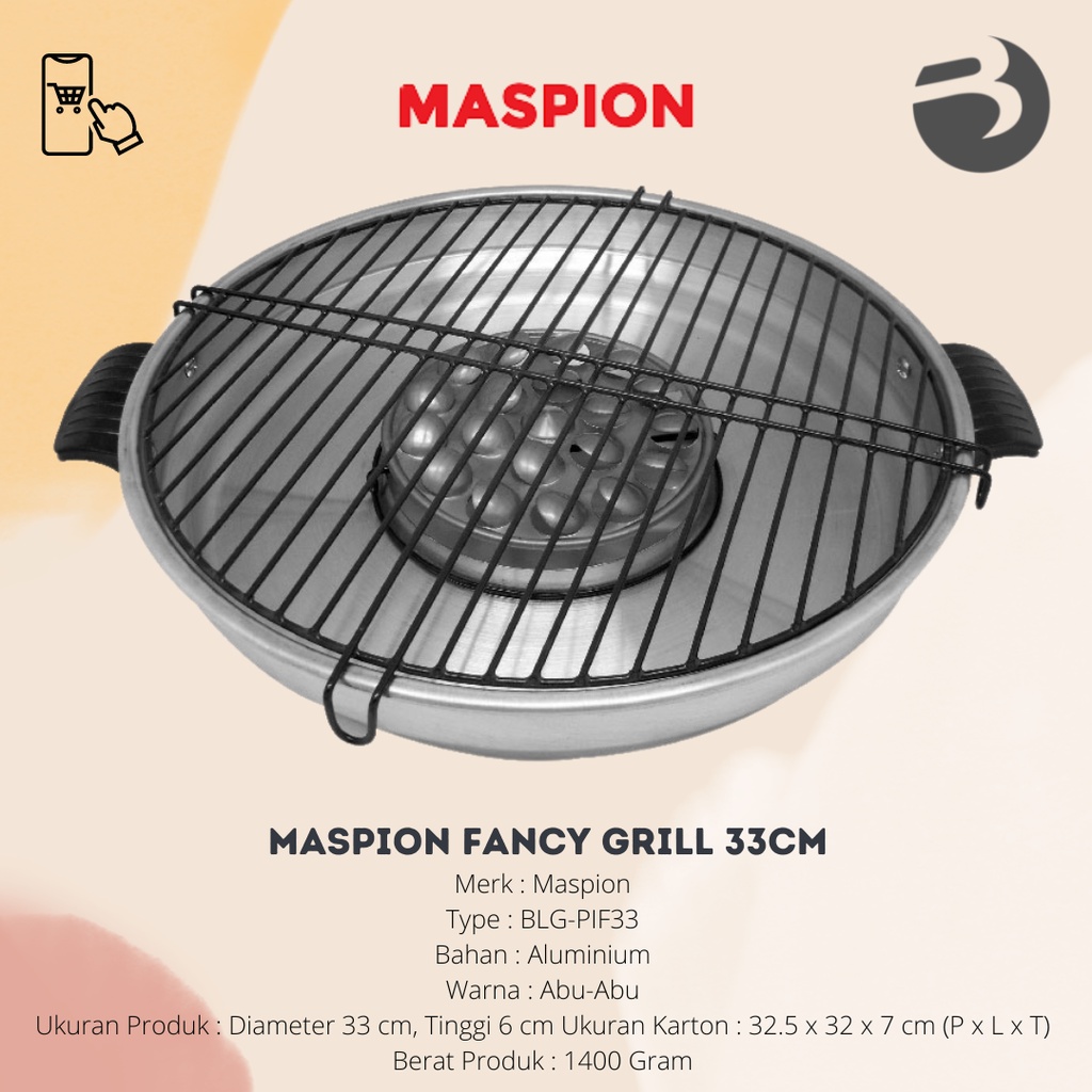 MASPION FANCY GRILL 33CM