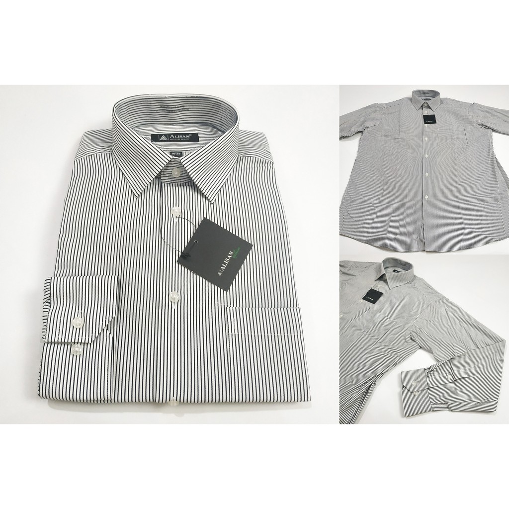 Kemeja ALISAN Corak Regular Lengan Panjang ( Size 16 / XL )