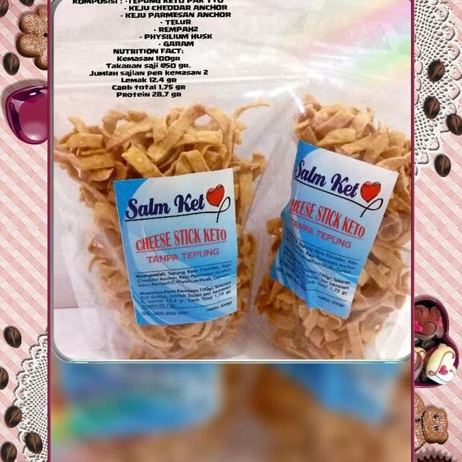 

Terbaru Keto-Cheese Stick 100G Bestseller