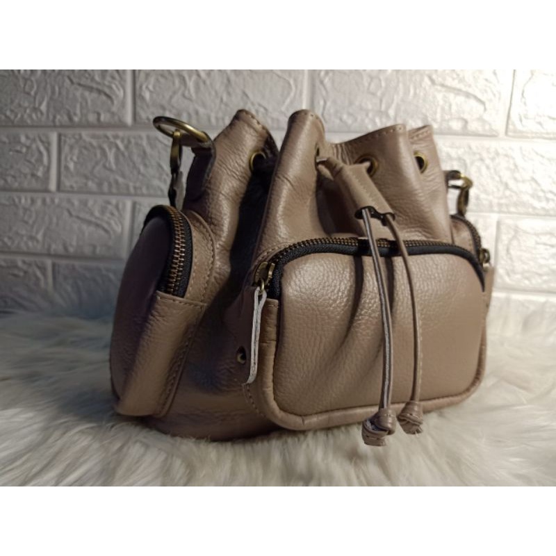 TAS WANITA KULIT ASLI GARUT MOTIF PAPIRUT MODEL KEKINIAN