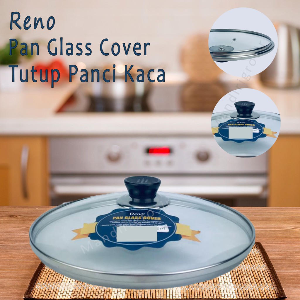 Pan Glass Cover *Reno * Tutup Panci Kaca * 28cm