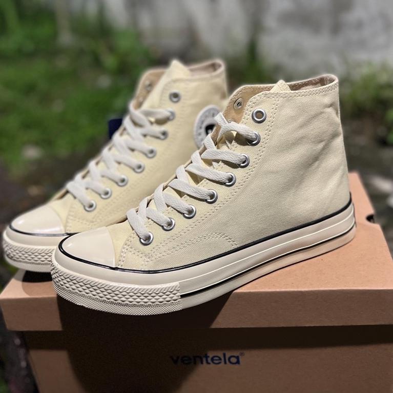 BAG.27Jn22х | SEPATU VANTELA WHITE ORIGINAL VENTELA 70S CREAM HIGH BTS PUTIH VENTELLA SHOES SNEAKERS