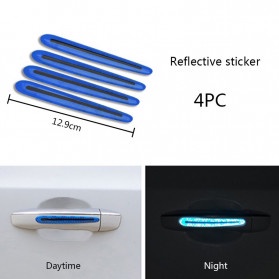 STIKER GAGANG 3D Reflective Sticker Gagang Pintu Mobil Car Door Handle Safety Warning Scratch Resist