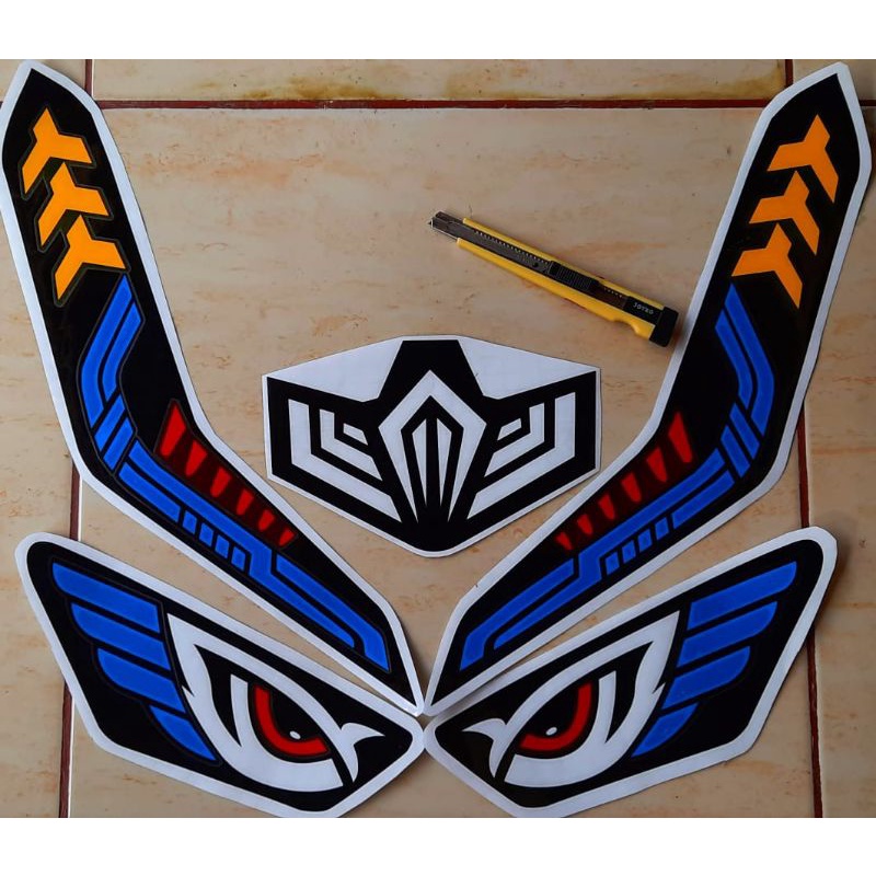 sticker lampu mata elang vario new 125 150cc