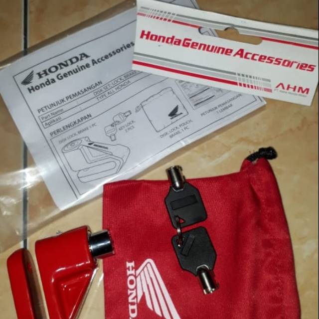 Gembok motor gembok cakram ORI original AHM ori Honda