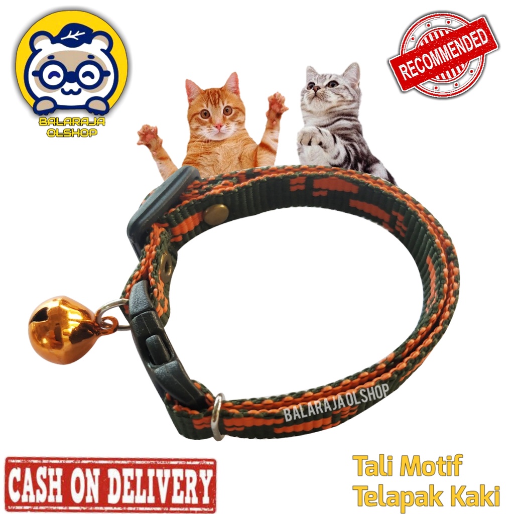 Kalung Kucing Anjing Kelinci Motif Telapak Kaki Ready Semua Warna