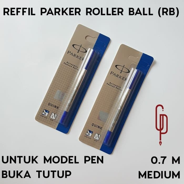 

TERBARU Refill Isi Ulang Pen Parker Roller Ball Ukuran Medium Original - Hitam