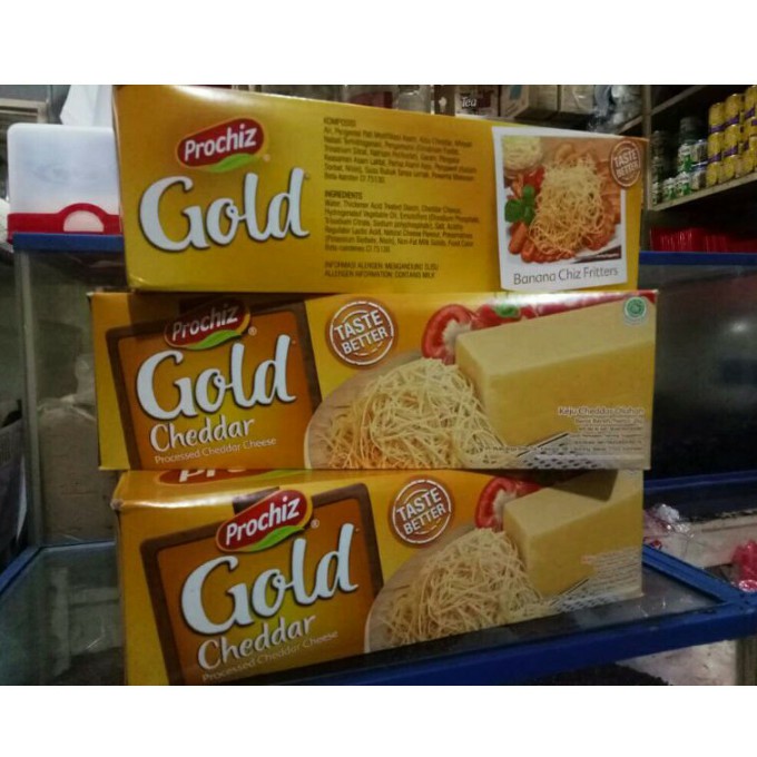 

Keju Cheddar Prochiz Gold Repack 1kg