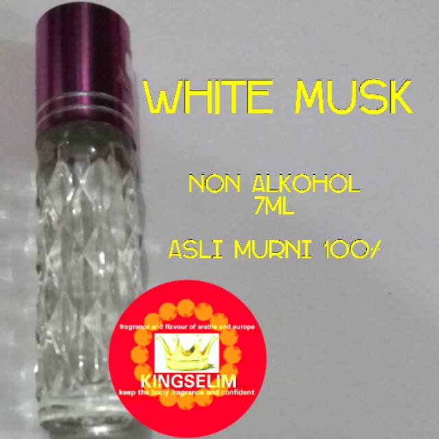 Parfum oil White Musk (body shop) asli murni non alcohol.7ml
