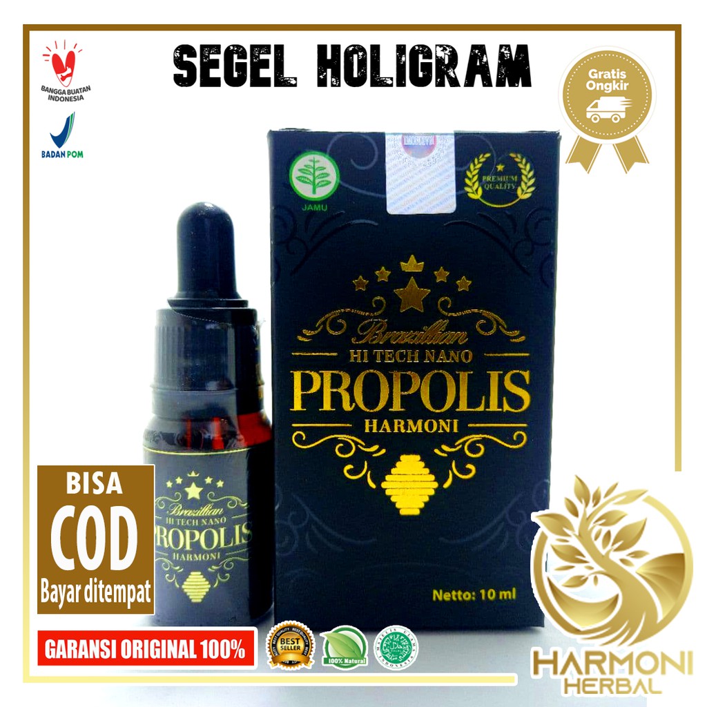 [PAKET 10BTL] Propolis Bazillian Harmoni 10ml Hi Tech Nano Green Premium Original