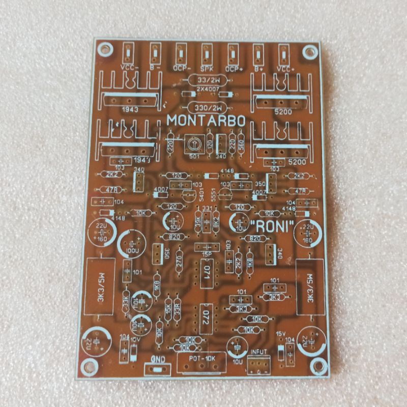 PCB Power Itali 3000W Mono MONTARBO Fiber