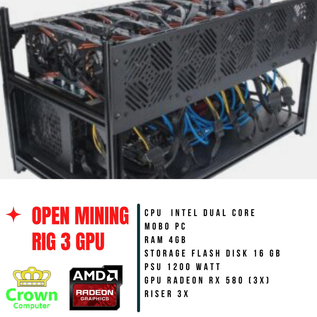 MINING RIG 3 GPU RX 580