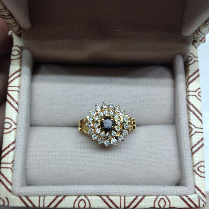 cincin berlian eropa asli motif burobudur + memo