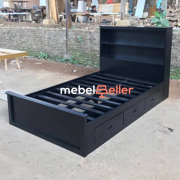 Tempat Tidur Minimalis - Tempat Tidur Laci 3 - Dipan Minimalis