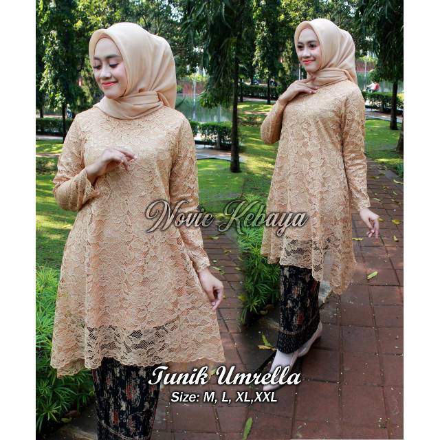 Atasan Brokat Model Tunik Umbrella Atasan Kebaya Brukat Wanita Kebaya Brukat Wanita Shopee Indonesia